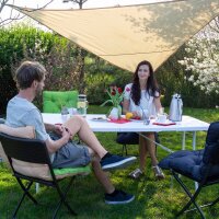 relaxdays Gartentisch BASTIAN weiß rechteckig 178,0 x 74,0 x 72,0 cm