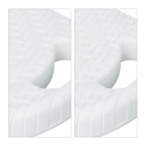 relaxdays Klapphocker BASTIAN weiß, H: 45,0 cm