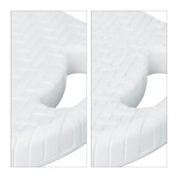 relaxdays Klapphocker BASTIAN weiß, H: 45,0 cm