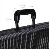 relaxdays Gartentisch BASTIAN schwarz rechteckig 178,0 x 74,0 x 72,0 cm  ( 10020757_46 )