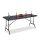 relaxdays Gartentisch BASTIAN schwarz rechteckig 178,0 x 74,0 x 72,0 cm  ( 10020757_46 )