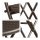relaxdays Sitzgruppe, braun Kunststoff, Metall, 3-teilig