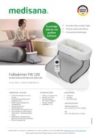 medisana FW 120 Fußwärmer grau 100 Watt