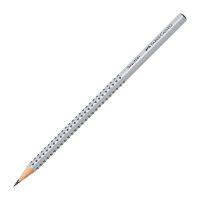 FABER-CASTELL GRIP 2001 Bleistift 2B silber, 1 St.
