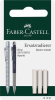 FABER-CASTELL Radiergummis für Bleistifte weiß, 3 St.