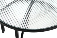 HAKU Möbel Beistelltisch rund Sicherheitsglas schwarz 50,0 x 50,0 x 40,0 cm, 1 St.