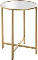 HAKU Möbel Beistelltisch rund Spiegel gold 39,0 x...
