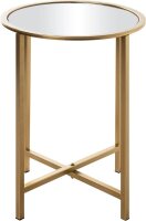 HAKU Möbel Beistelltisch rund Spiegel gold 39,0 x 39,0 x 53,0 cm, 1 St.