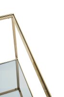 HAKU Möbel Beistelltisch rechteckig Spiegel, Sicherheitsglas gold 60,0 x 60,0 x 45,0 cm, 1 St.