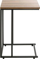 HAKU Möbel Beistelltisch rechteckig MDF-Platte schwarz, eiche 30,0 x 40,0 x 67,0 cm, 1 St.