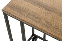 HAKU Möbel Beistelltisch rechteckig MDF-Platte schwarz, eiche 30,0 x 40,0 x 67,0 cm, 1 St.
