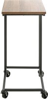 HAKU Möbel Beistelltisch rechteckig MDF-Platte schwarz, eiche 30,0 x 40,0 x 67,0 cm, 1 St.