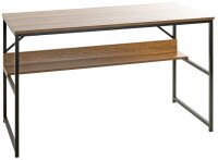 HAKU Möbel Schreibtisch schwarz, eiche rechteckig,...
