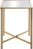 HAKU Möbel Beistelltisch rechteckig Spiegel gold 39,0 x 39,0 x 53,0 cm, 1 St.