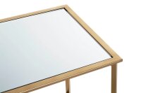 HAKU Möbel Beistelltisch rechteckig Spiegel gold 39,0 x 39,0 x 53,0 cm, 1 St.