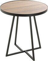HAKU Möbel Beistelltisch rund MDF-Platte schwarz,...