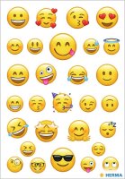 HERMA Aufkleber Smiley, 87 Etiketten