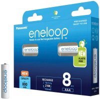 eneloop Akkus Ni-MH Micro AAA 800 mAh, 8 St.