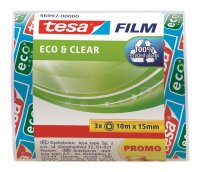 tesa CLEAR RECYCLED Klebefilm transparent 15,0 mm x 10,0...