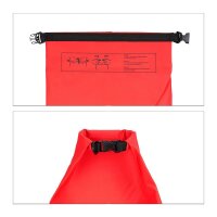 relaxdays Dry Bag Ocean Pack LKW-Plane rot 10,0 l  (...