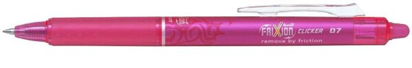 PILOT FRIXION ball CLICKER Tintenroller 0,4 mm, Schreibfarbe: pink, 1 St.