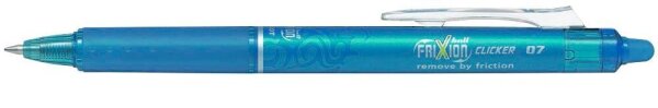 PILOT FRIXION ball CLICKER Tintenroller hellblau 0,4 mm, Schreibfarbe: blau, 1 St.
