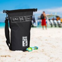 relaxdays Dry Bag Ocean Pack LKW-Plane schwarz 5,0 l