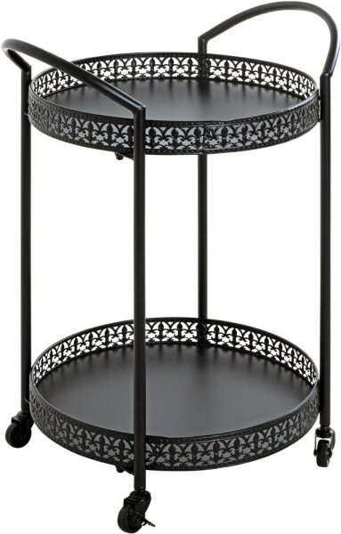 HAKU Möbel Servierwagen schwarz 51,0 x 42,0 x 71,0 cm