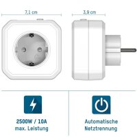ANSMANN AES1.2 Energiespar-Steckdosenadapter, 1 St.
