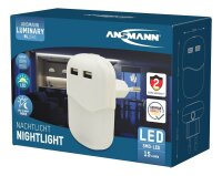ANSMANN LED-Sensor NL15AC LED Nachtlicht weiß 7,2 cm, 1 St.