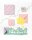 folia Moosgummi Glitter-Sticker BUTTERFLIES gelb, pink, mint, lila 40 St.  ( 23773 )