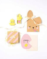 folia Moosgummi Glitter-Sticker EASTER gelb, lachs, rosa, lila, mint 52 St.  ( 23779 )