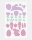 folia Moosgummi Glitter-Sticker EASTER gelb, lachs, rosa, lila, mint 52 St.  ( 23779 )