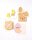 folia Moosgummi Glitter-Sticker EASTER gelb, lachs, rosa, lila, mint 52 St.  ( 23779 )