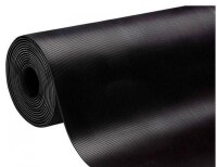 WESEMEYER Riefen-Gummimatte schwarz 100,0 x 300,0 cm
