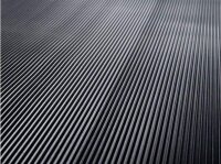 WESEMEYER Riefen-Gummimatte schwarz 120,0 x 400,0 cm