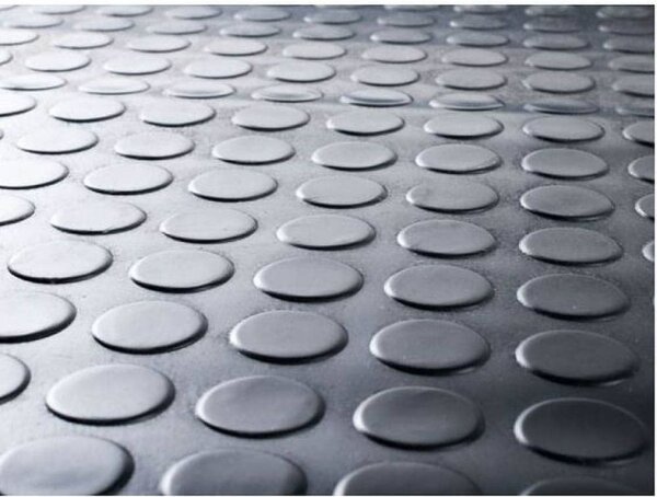 WESEMEYER Gummimatte mit Flachnoppen schwarz 120,0 x 150,0 cm