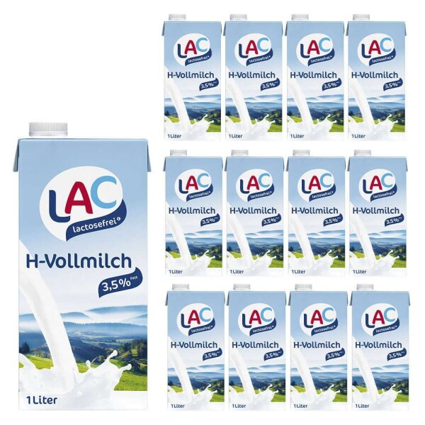 Schwarzwaldmilch H-Vollmilch laktosefreie Milch 3,5 % 12x 1,0 l