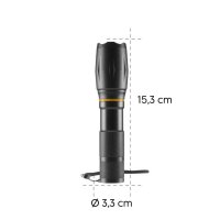 hama W200 LED Taschenlampe schwarz 15,3 cm, bis zu 200 Lumen, 1 St.