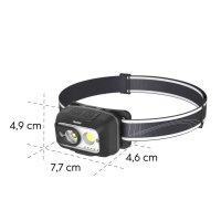 hama HL500-C LED Stirnlampe grau, 1 St.