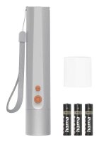 hama FL250 LED Taschenlampe silber 17,5 cm, 1 St.