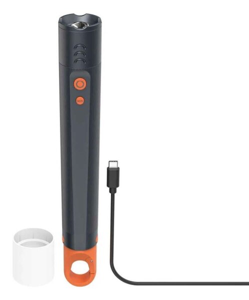 hama FLX1200-C LED Taschenlampe grau 21,0 cm, bis zu 1200 Lumen, 1 St.