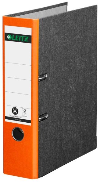 LEITZ 1080 Ordner orange marmoriert Karton 8,0 cm DIN A4, 1 St.