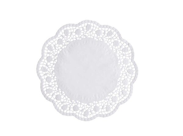 PAPSTAR Tortenspitzen rund weiß Ø 28,0 cm, 100 St.