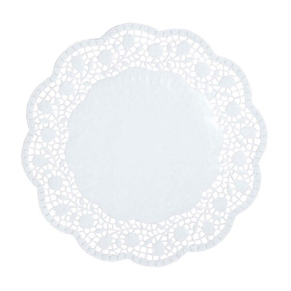 PAPSTAR Tortenspitzen rund weiß Ø 30,0 cm, 100 St.