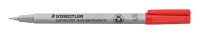 STAEDTLER Lumocolor Folienstifte rot 0,4 mm...