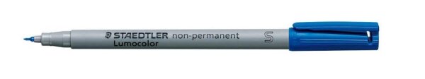 STAEDTLER Lumocolor Folienstifte blau 0,4 mm non-permanent, 10 St.