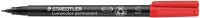 STAEDTLER Lumocolor Folienstifte rot 0,4 mm permanent, 10...