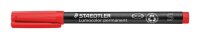 STAEDTLER Lumocolor Folienstifte rot 0,4 mm permanent, 10 St.