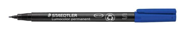 STAEDTLER Lumocolor Folienstifte blau 0,4 mm permanent, 10 St.